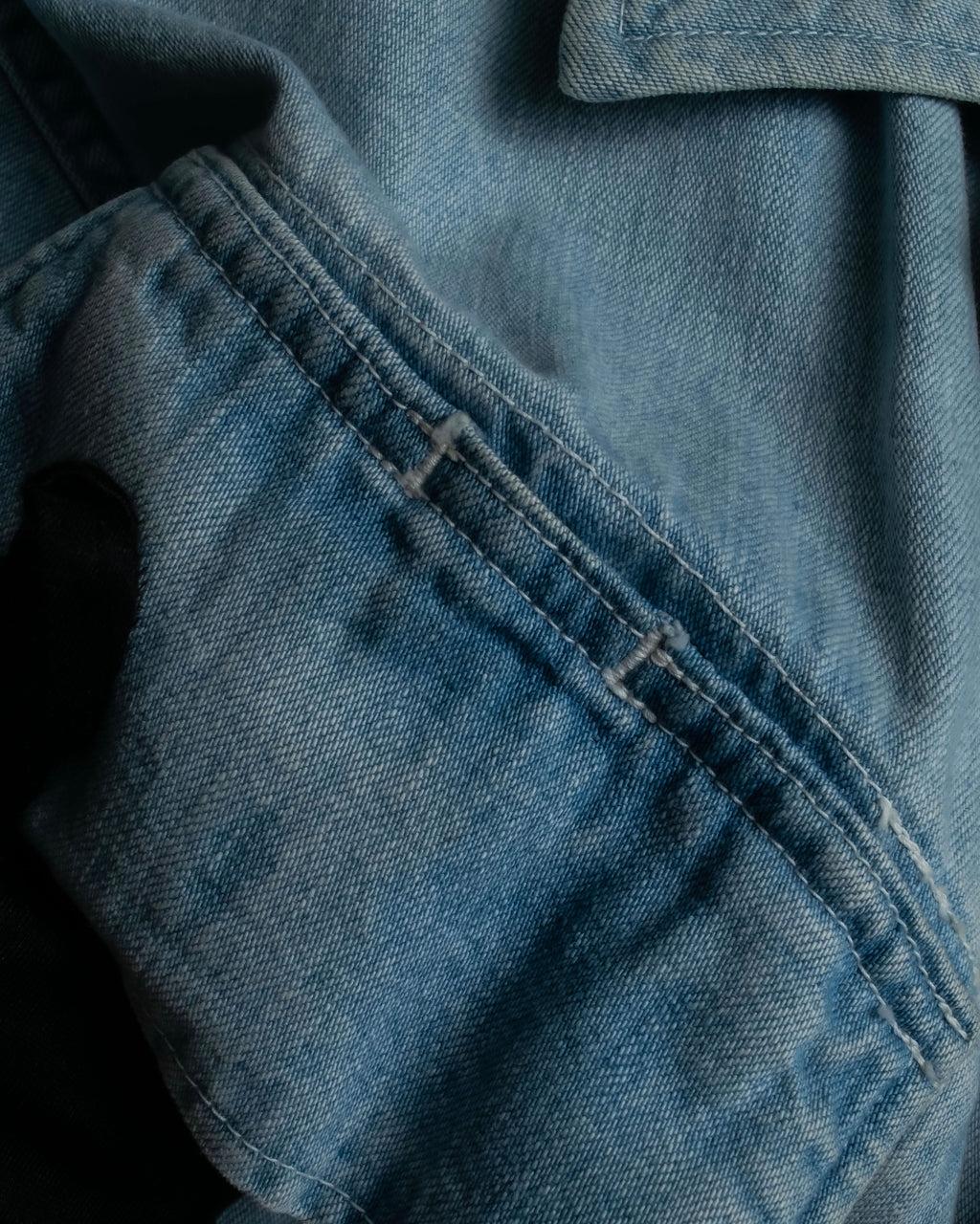 "COMOLI" Flap pocket design oversized denim jacket