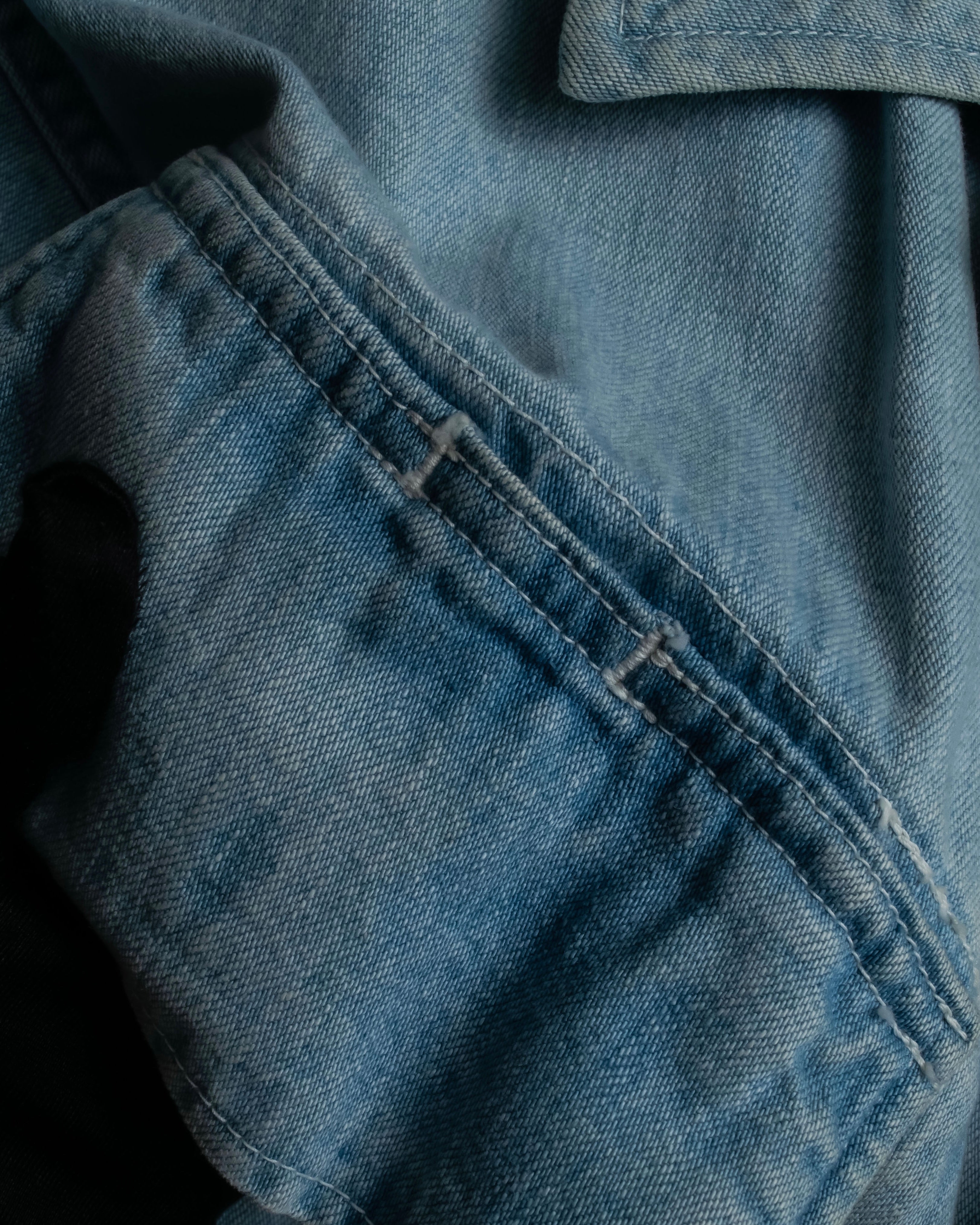 "COMOLI" Flap pocket design oversized denim jacket