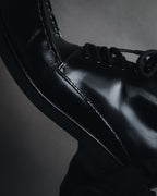 "Yohji Yamamoto FEMME" Lace-up leather ankle boots