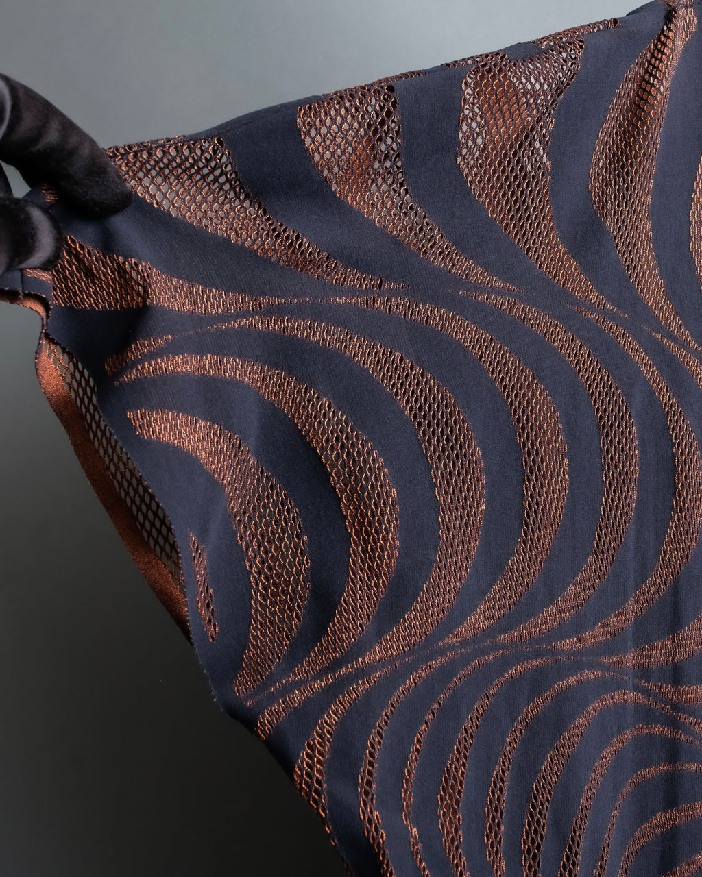 "PLEATS PLEASE ISSEY MIYAKE"
 Marble print dolman sleeve tops