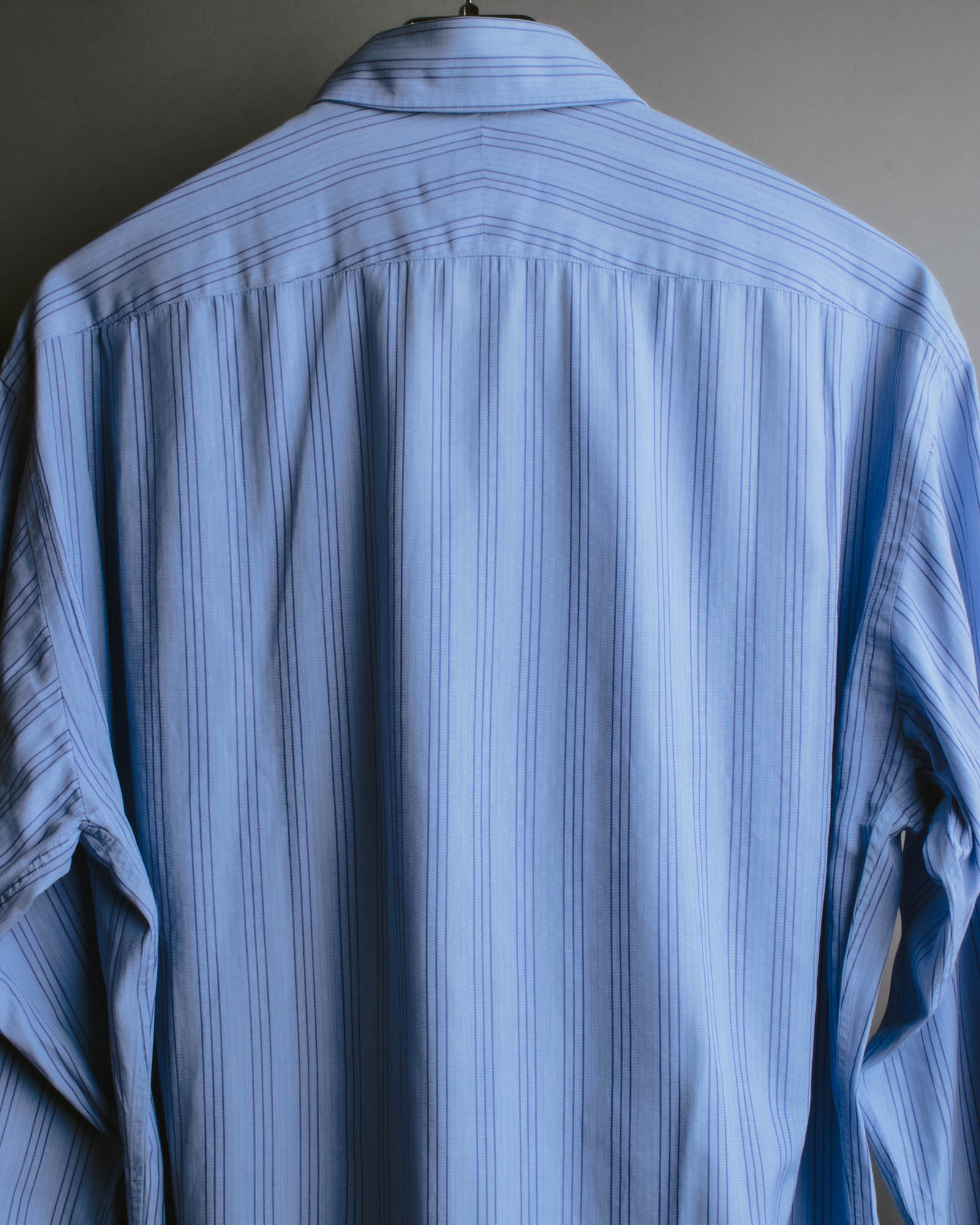 "Hermès" 90's-00's Striped cotton button-down shirt