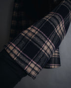 "WEEKEND MaxMara" 2010’s plaid virgin wool collarless jacket
