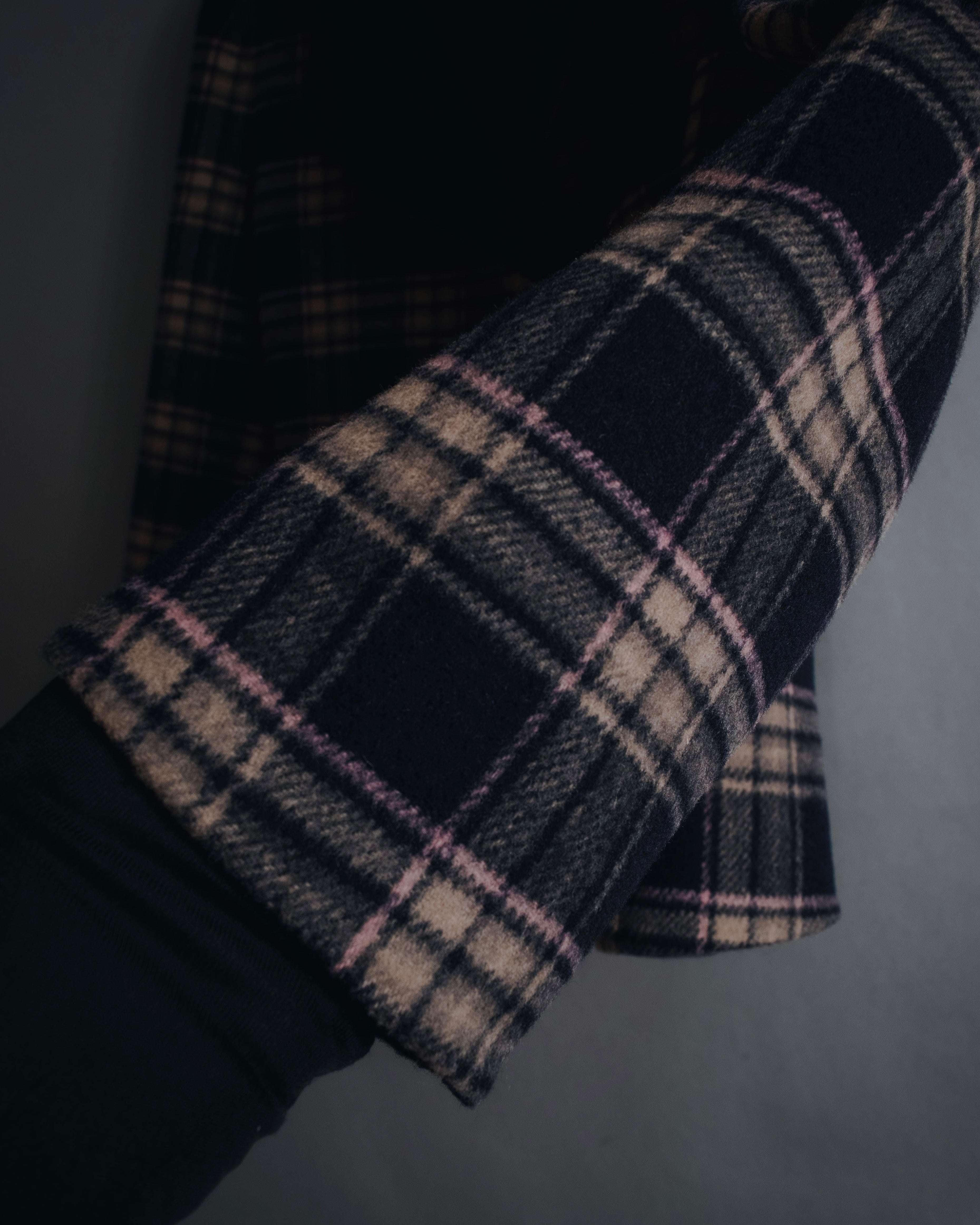 "WEEKEND MaxMara" 2010’s plaid virgin wool collarless jacket