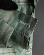 "BURBERRYS" Mint green check pattern skirt type set up