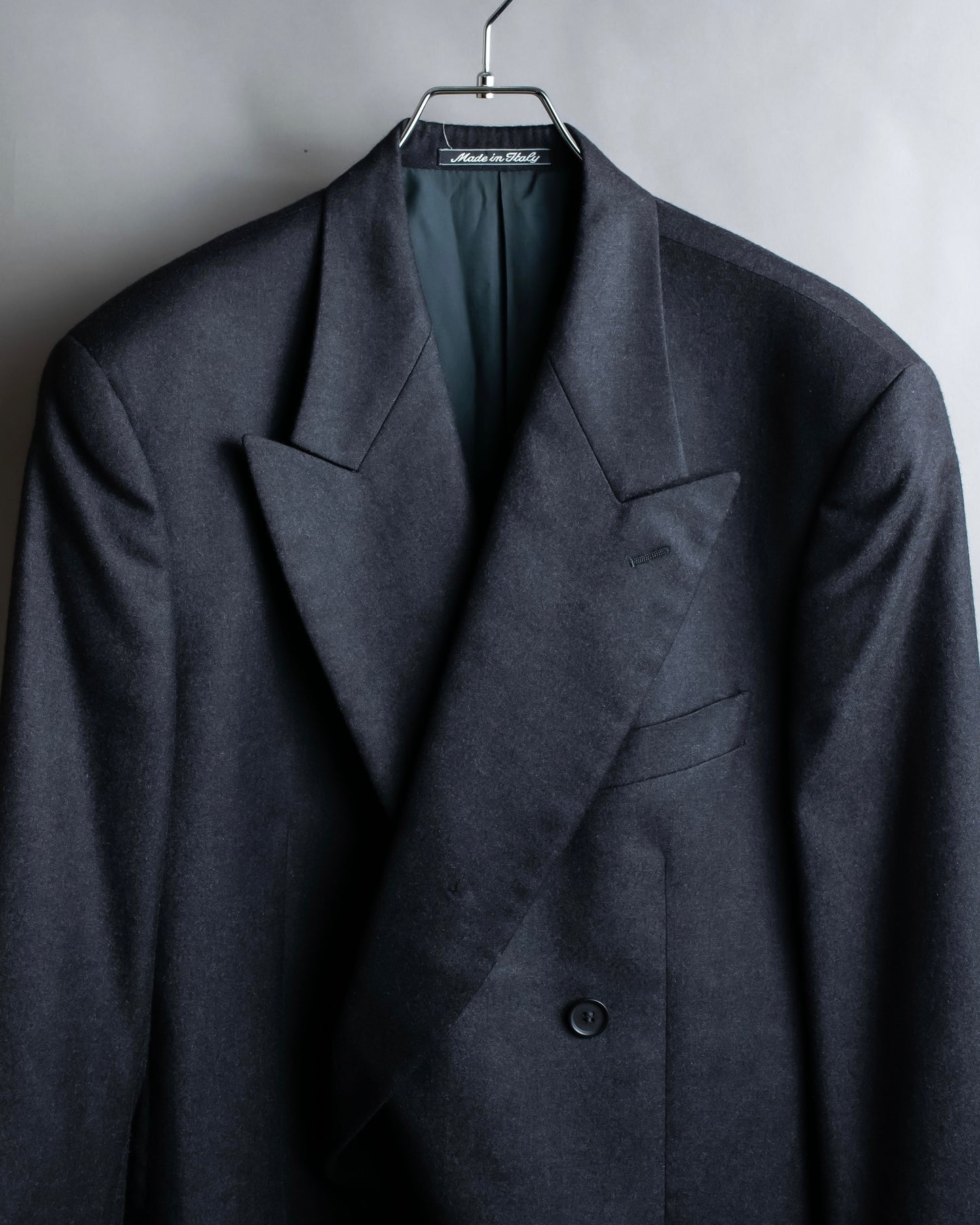 "GIORGIO ARMANI" Oversized peak lapel double breasted tailored jacket