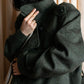 Vintage deep green colour military long coat