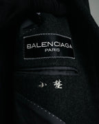 “BALENCIAGA PARIS” 90’s Cashmere blend chesterfield coat
