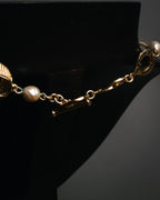 “Yves Saint Laurent” 80’s-90’s Baroque pearl heart motif necklace
