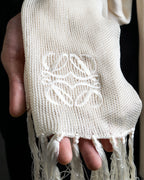 "LOEWE" Shiny silk anagram logo stole