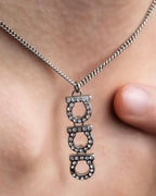 "Salvatore Ferragamo" Gancini pendant silver necklace
