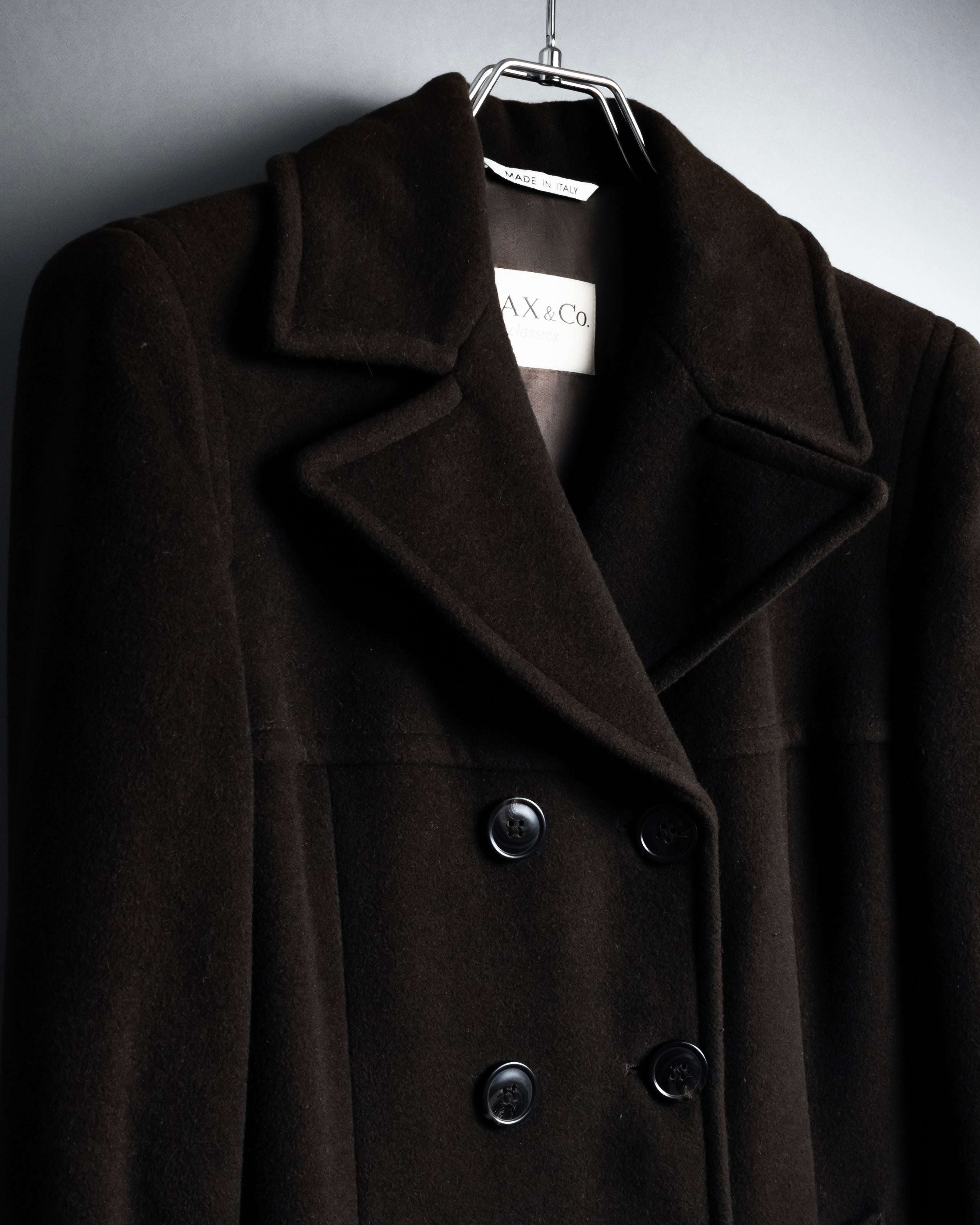 "MAX&Co." 90's Classic maxi-length angora mix long coat