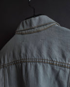 "Acne Studios" Washed light blue short denim jacket