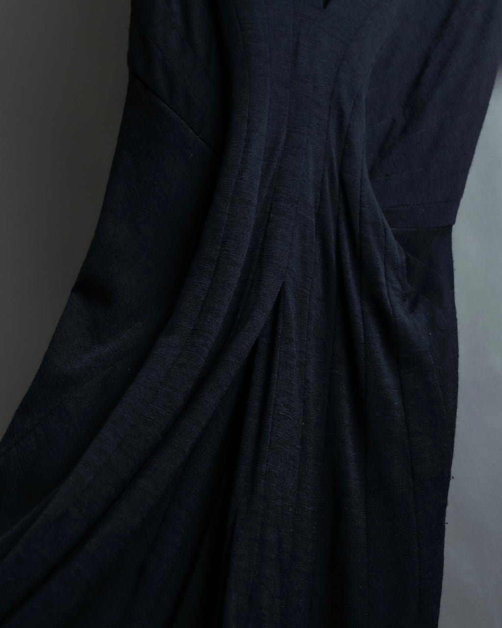 “JUNYA WATANABE” narrow waist  lame designed hem long dress