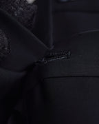 "ISSEY MIYAKE" Organic cutout fringe wrap skirt