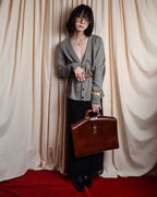 "MAISON MARGIELA" 13AW Patch accented low gauge wool cardigan