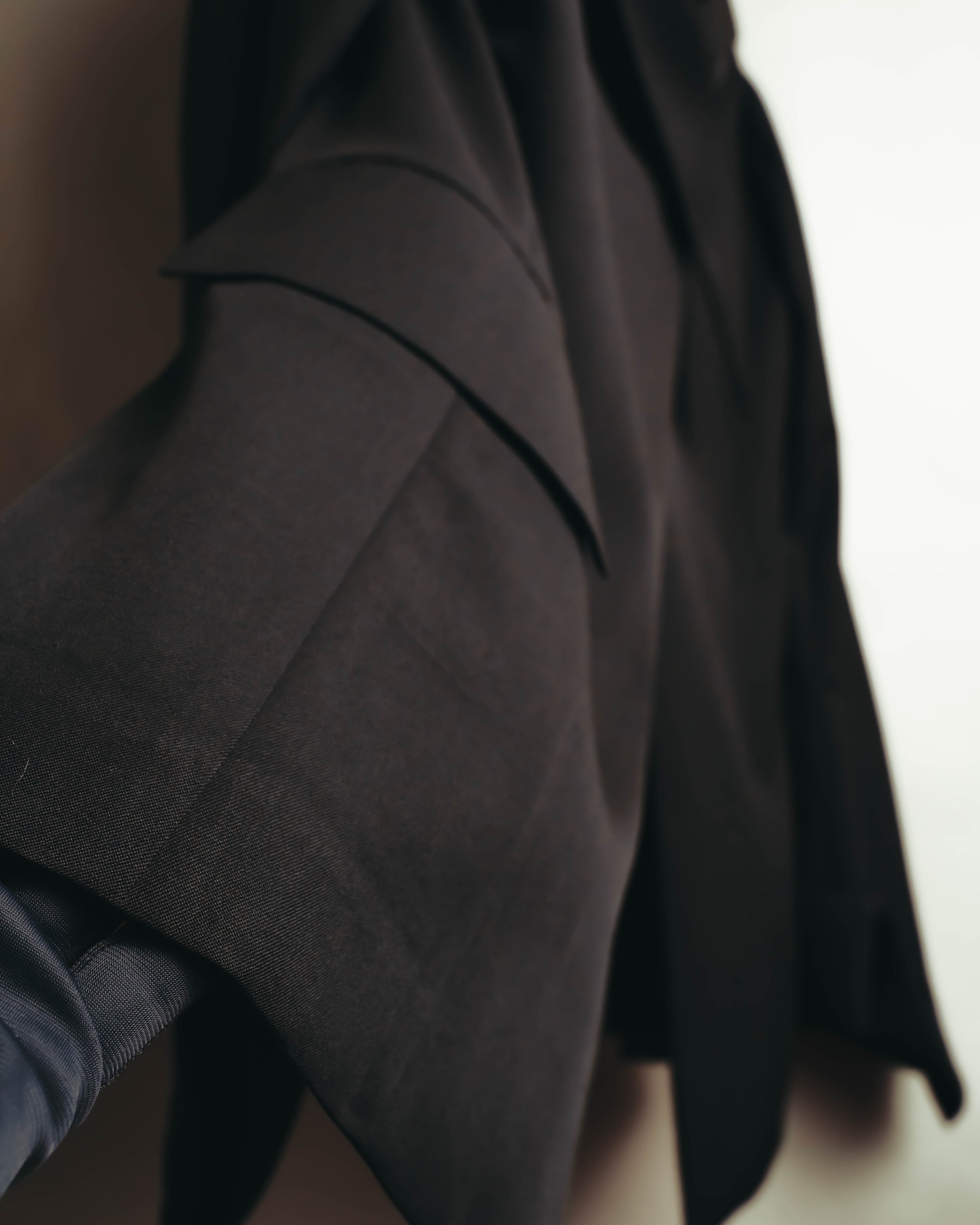 –SPECIAL– "Yohji Yamamoto" 98AW Sculptural asymmetric draped wool jacket