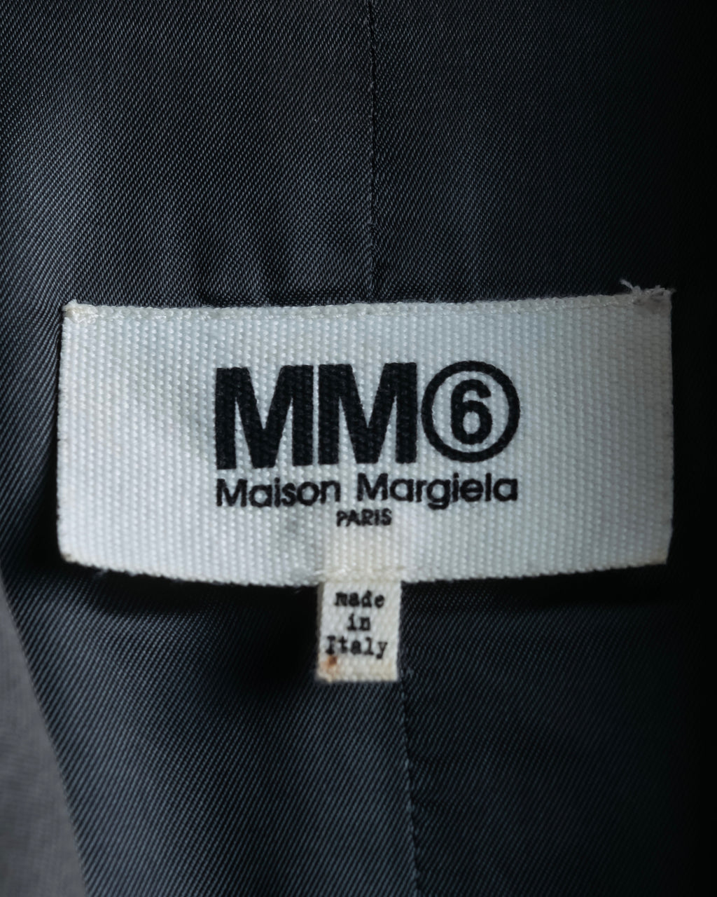 "MM6 MAISON MARGIELA" Wrap front oversized tailored jacket