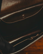 -SPECIAL- "HERMES" 50's Vintage box calf leather shoulder bag