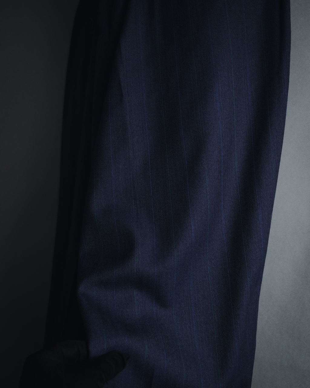 "BALENCIAGA" Tailored Two-Piece Suit Set with Subtle Pinstripes