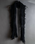 "GUCCI" Tom Ford period random pleats fringe stole