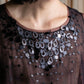 "LANVIN" Sequined bejeweled sleeveless pullover