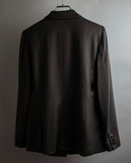 "ARMANI COLLEZIONI" Sharp peak lapel 100% cashmere tailored jacket