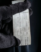 "GIORGIO ARMANI" Stand collar velour long coat