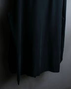 "HUGO BOSS" Striped fabric super oversized black shirt