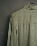 -MOOD Vintage Collections-
90’s Houndstooth linen relaxed shirt