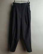 "Y’s" 90's-00's Vintage architectural high-waisted wide tapered wool trousers