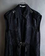 "Olivier Theyskens" Jacquard metal parts design sleeveless dress