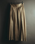 "DESTREE" 2020's Striped linen blend maxi skirt