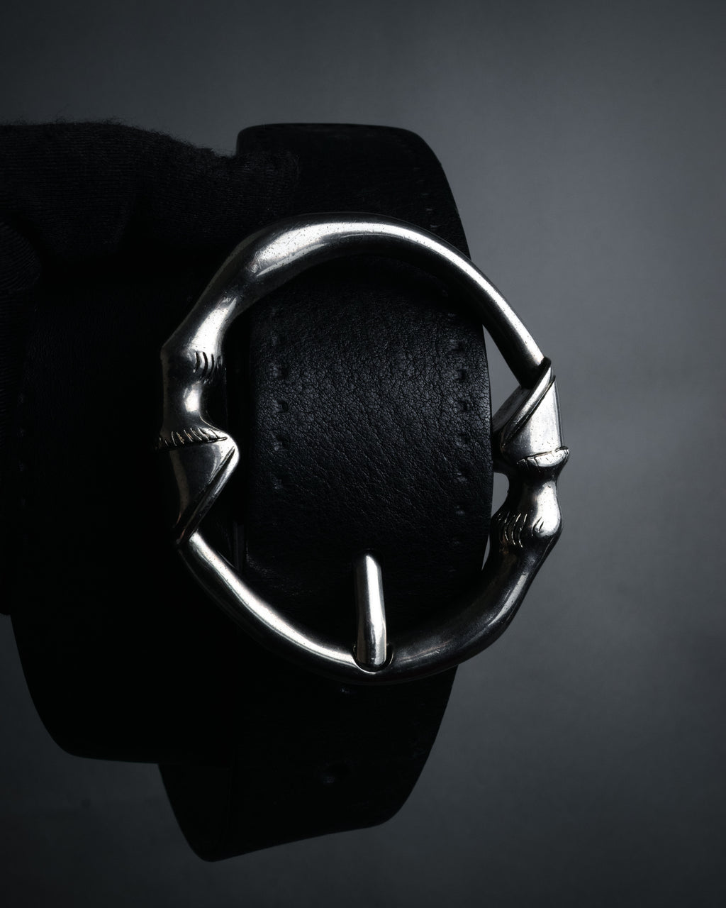 “GUCCI” 1996-2001 Horse leg leather belt