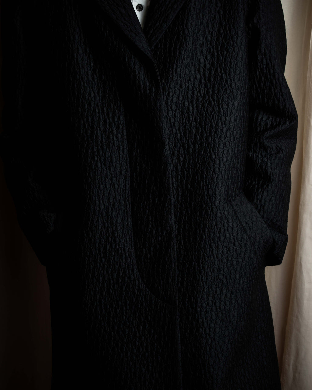"DRIES VAN NOTTEN" Relief  jaguard uneven design chester coat