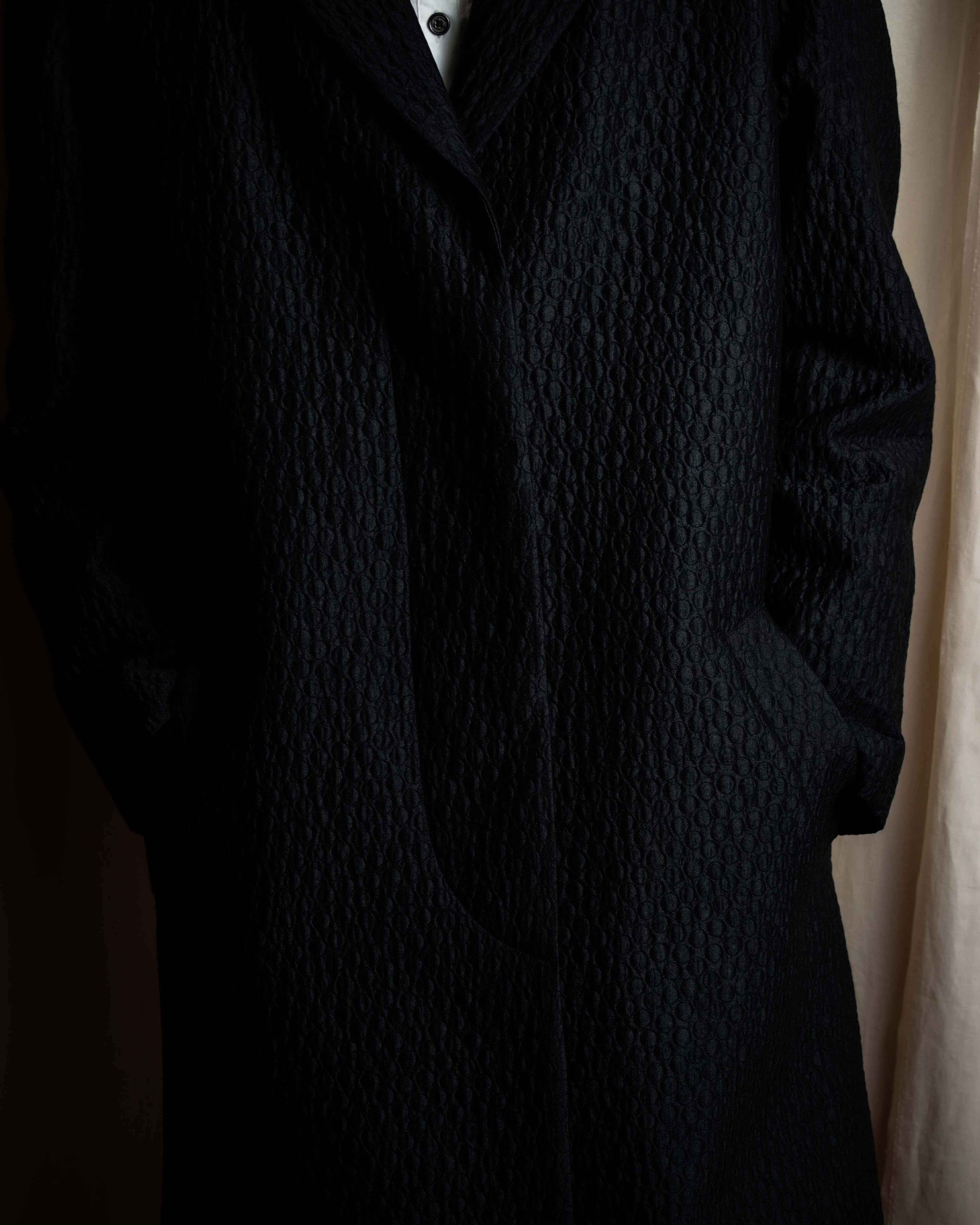 "DRIES VAN NOTTEN" Relief  jaguard uneven design chester coat