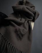"Vivienne Westwood" Logo engraved wool long muffler