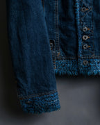 “D&amp;G” Tweed attached bijou button denim jacket