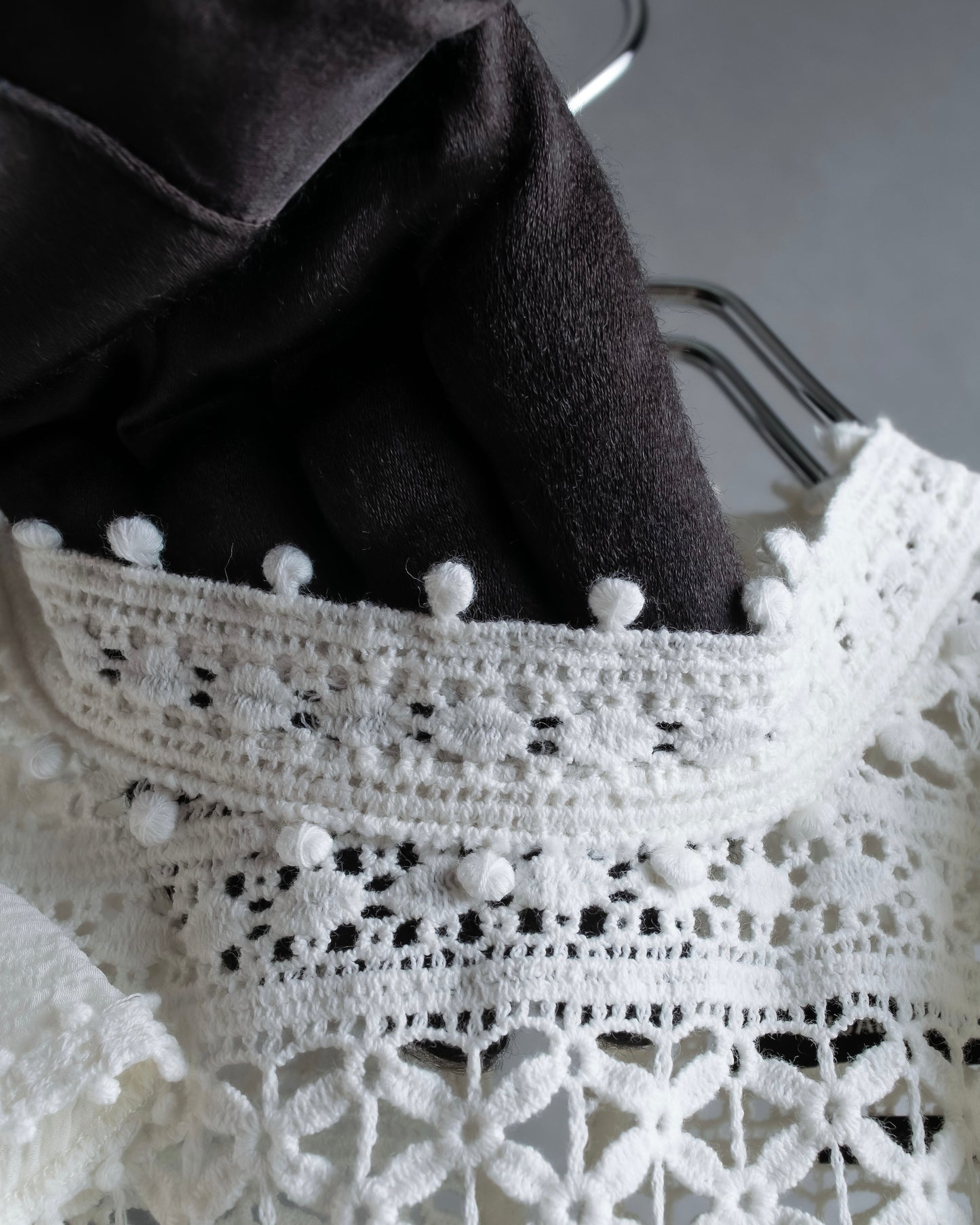 "ISABEL MARANT" Lace knit frill docking sheer blouse