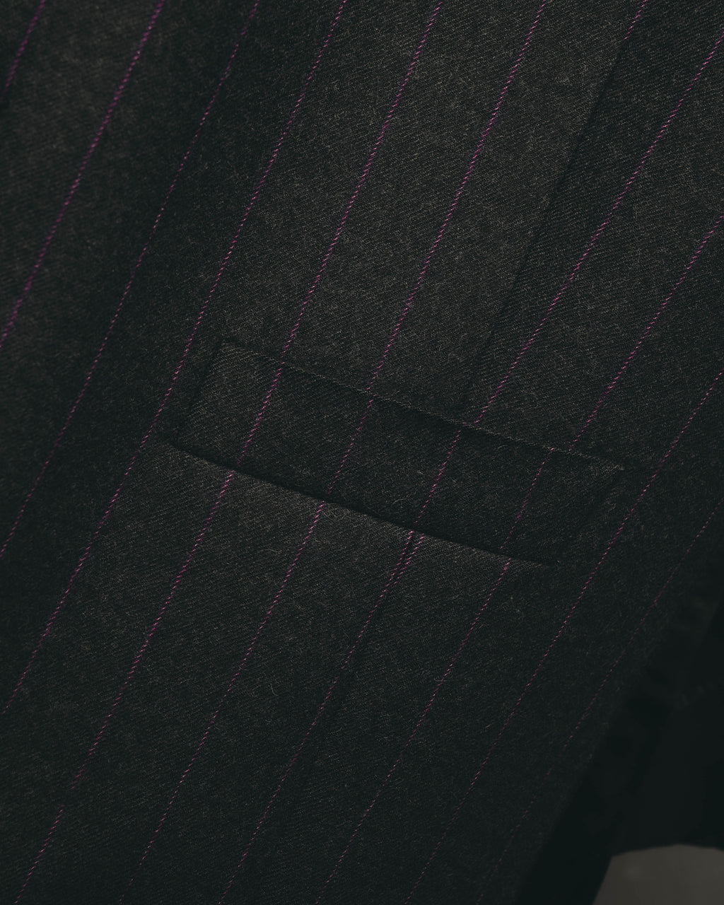 -SPECIAL- “HERMES” 2007-2009 Super 100s pinstripe tailored long gilet