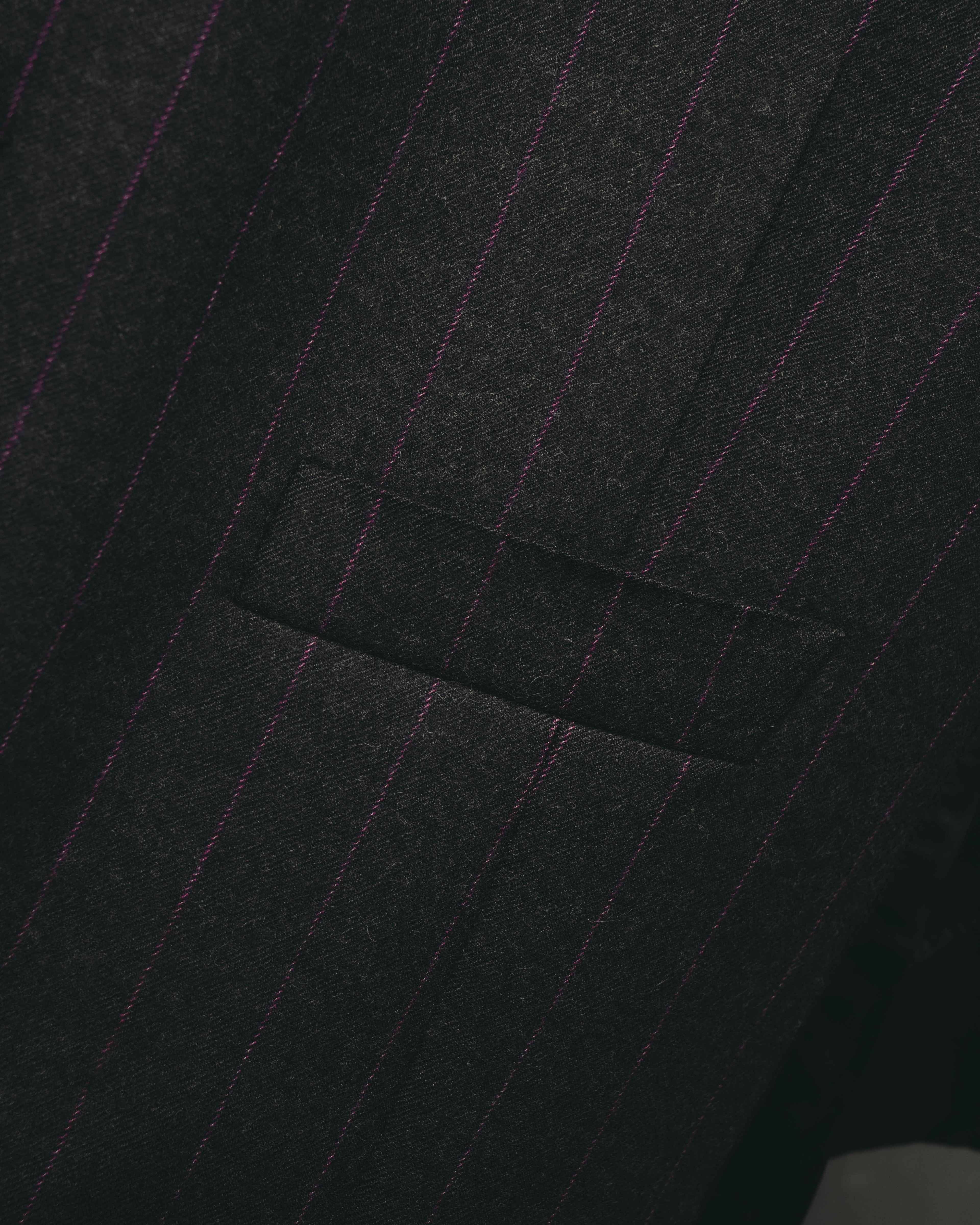 -SPECIAL- “HERMES” 2007-2009 Super 100s pinstripe tailored long gilet