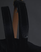 "HERMES" Chaine d'Ancre motif buckle leather belt