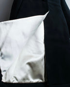 "GIANNI VERSACE couture" Collarless Luxury Wool Long Coat