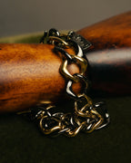“Yves Saint Laurent” 80’s-90’s Two tone chain bracelet