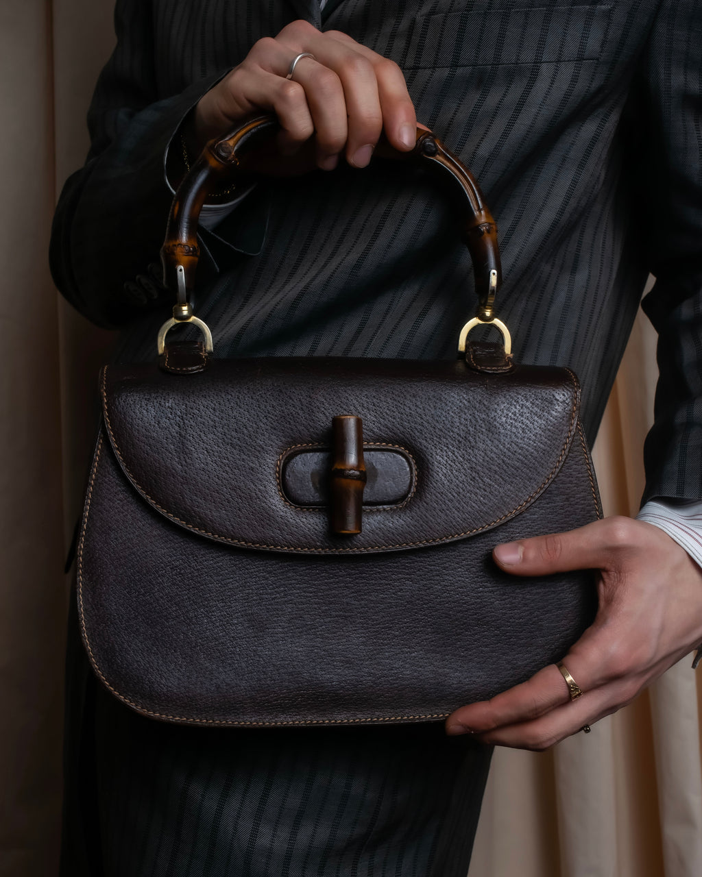 "GUCCI"「1947」 Bamboo handbag