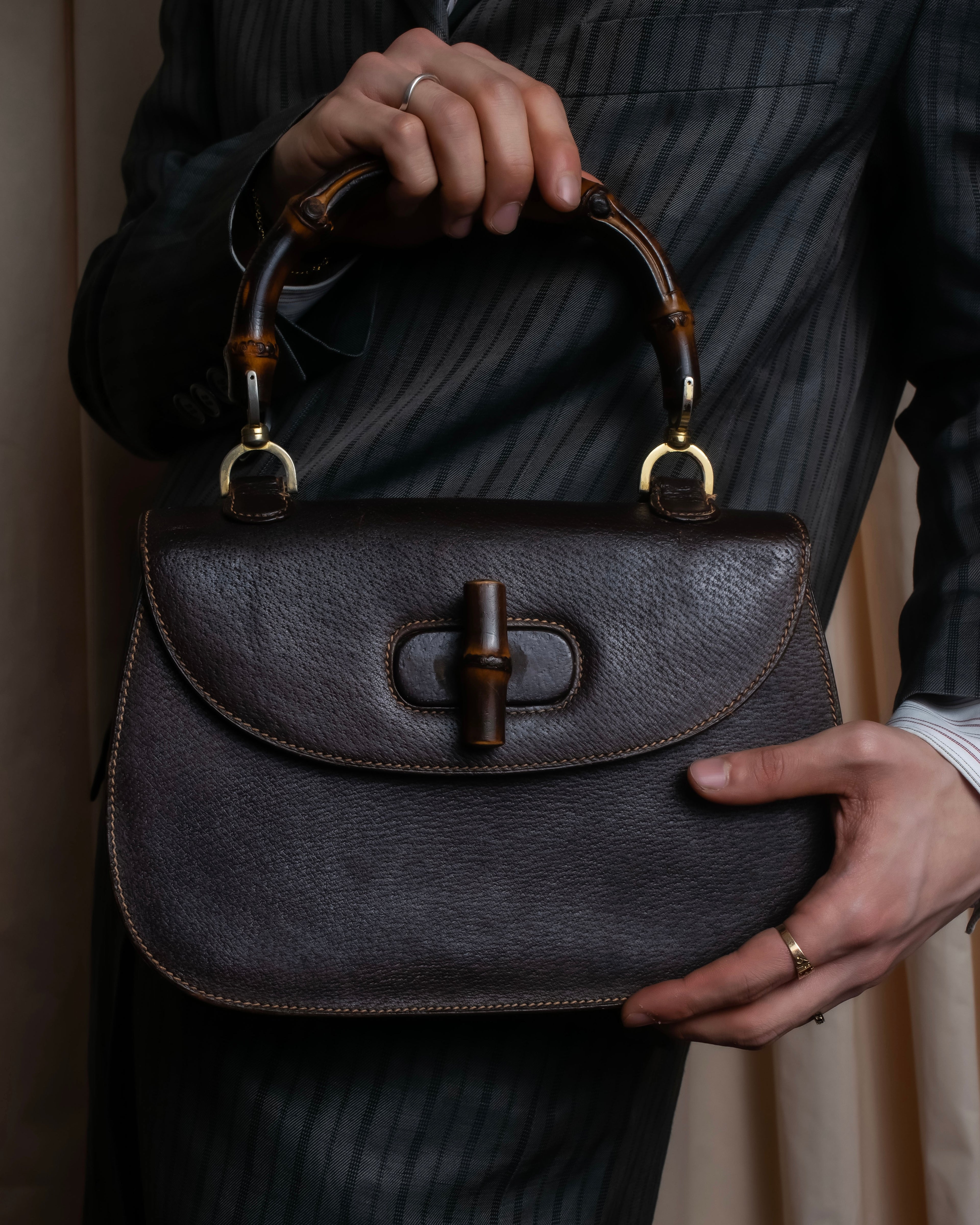 "GUCCI"「1947」 Bamboo handbag