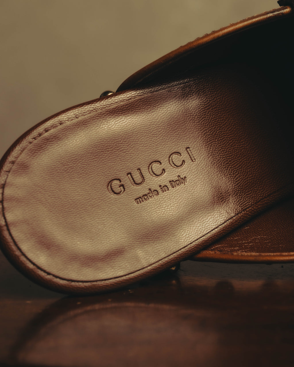 “GUCCI” 00’s Bamboo tassel studded platform mules