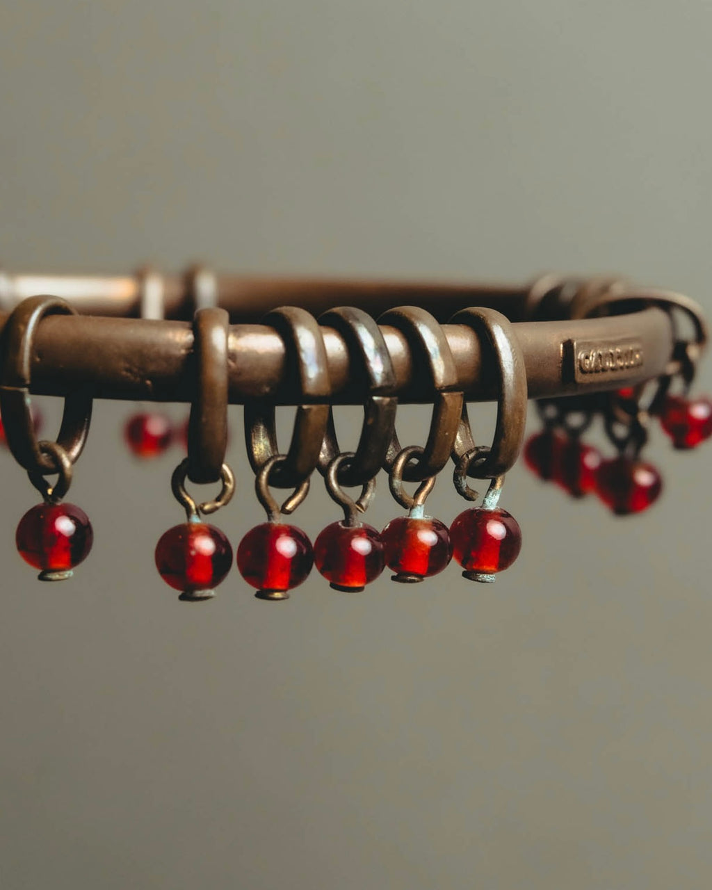 "Jean Paul Gaultier" 90's-00's Sculptural red bead bangle