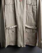 "PRADA" Military detail cotton jacket