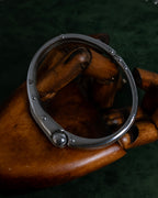 "Dolce & Gabbana" Curved rivet design silver metal bracelet