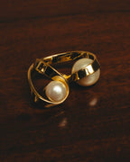 -SPECIAL- "Christian Dior” 2015-16 UltraDior sculpted double pearl ring